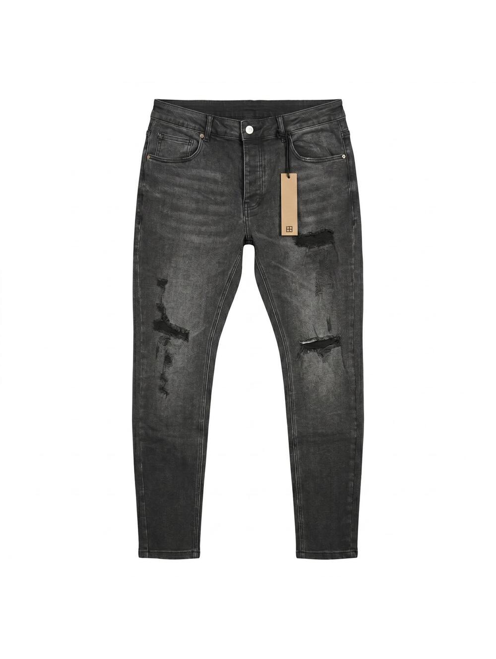 Ksubi Van Winkle Angst Trashed Jeans — Washed Black